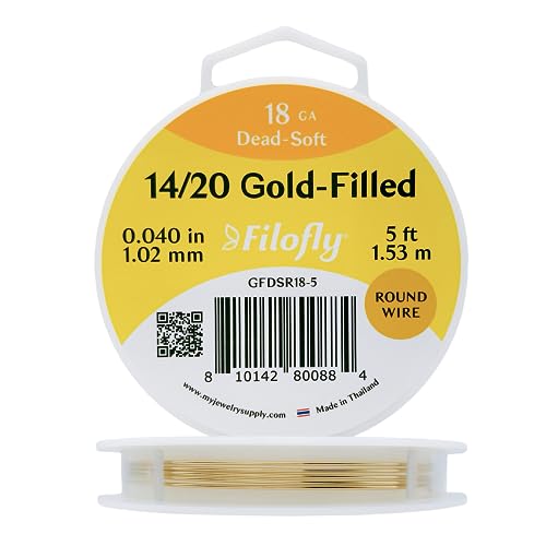 Filofly, 14/20 Gold-Filled, Dead Soft, Round Wire