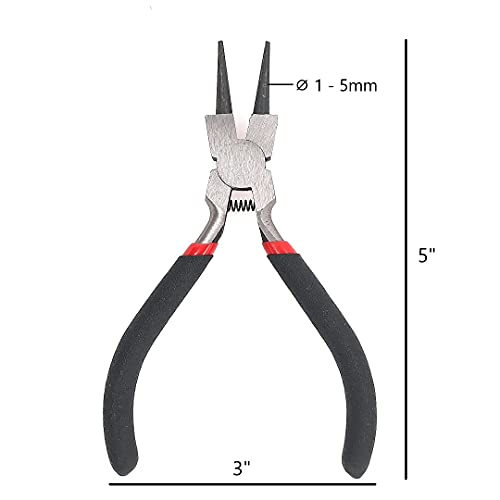 Round Nose Pliers no cutter Spring Loaded