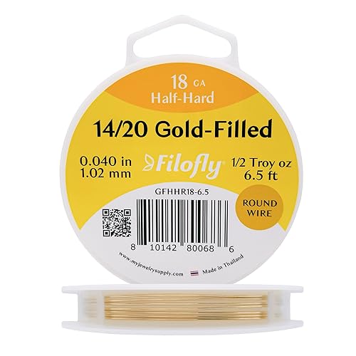 Filofly, 14/20 Gold-Filled, Half Hard, Round Wire