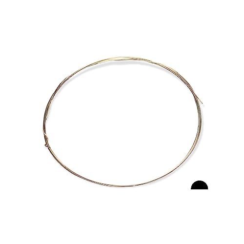 925 Sterling Silver Wire Half Hard (Half Round), Various Length Made in USA