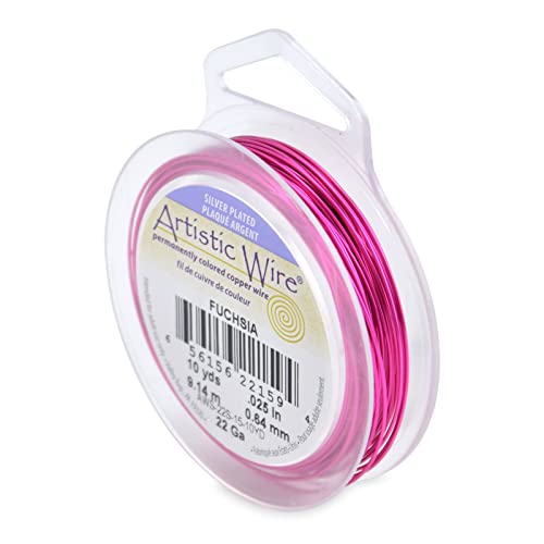 Artistic Wire, 18 Gauge / 1.0 mm Silver Plated Tarnish Resistant Colored Copper