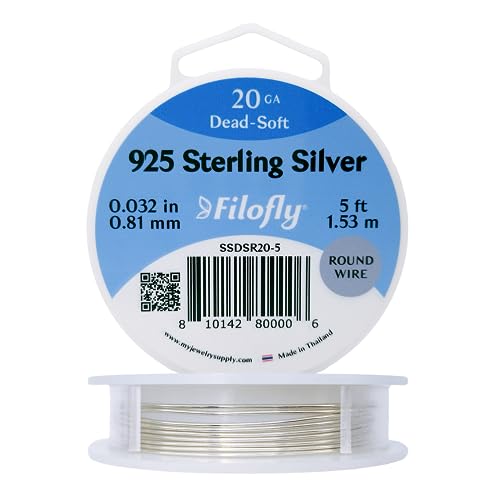 Filofly, 925 Sterling Silver, Dead Soft, Round Wire