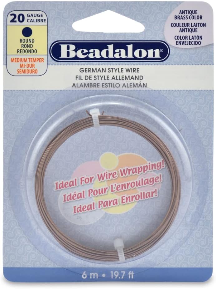 Beadalon German Style Wire for Jewelry Making, Round