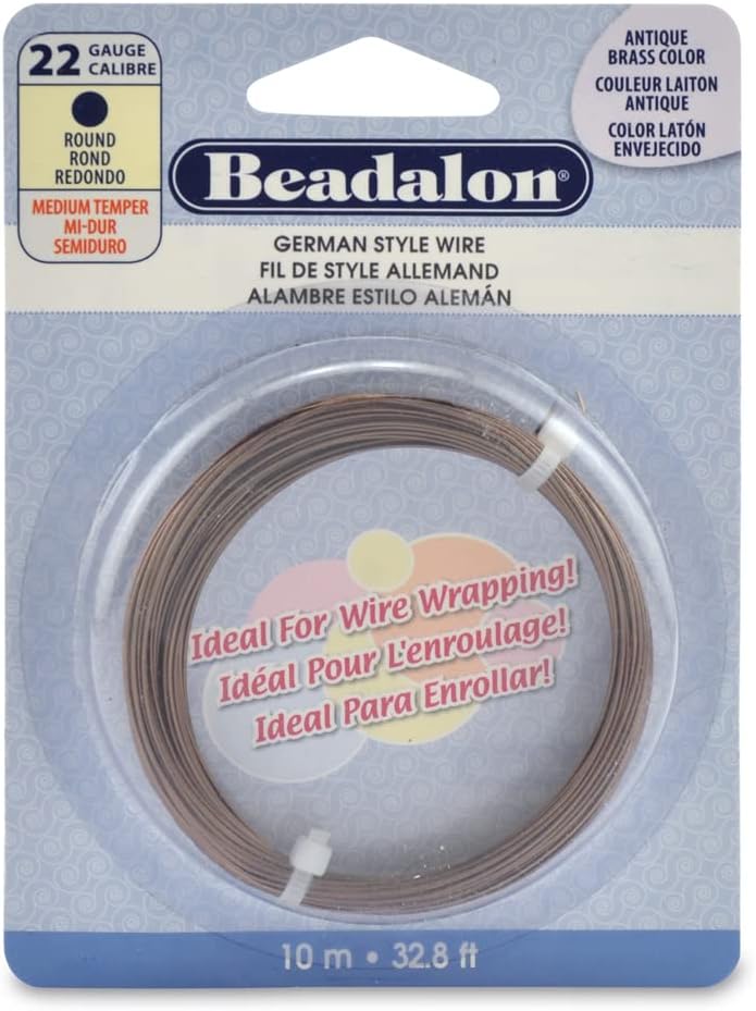 Beadalon German Style Wire for Jewelry Making, Round