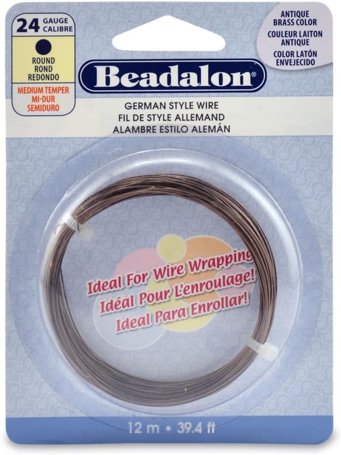 Beadalon German Style Wire for Jewelry Making, Round