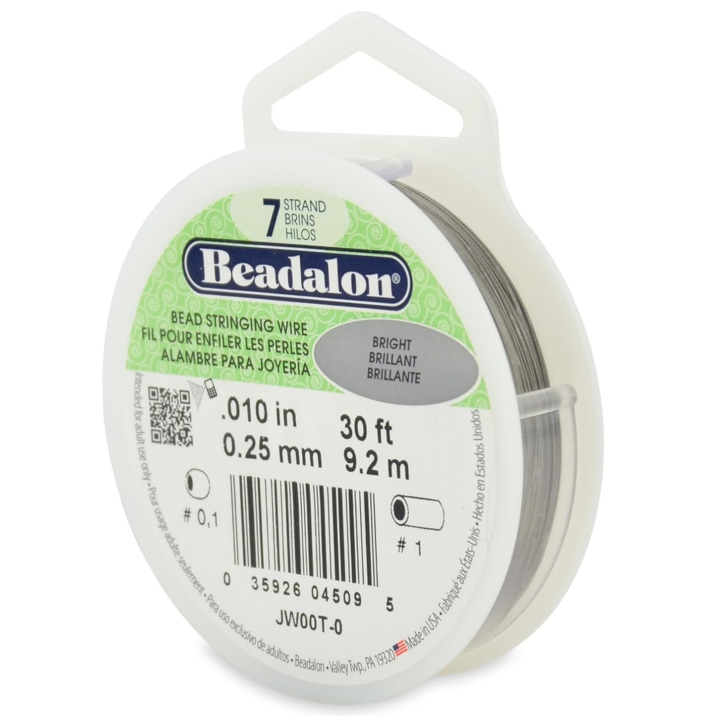 7 Strand Beadalon Stringing Wire, 30 ft / 9.2 m