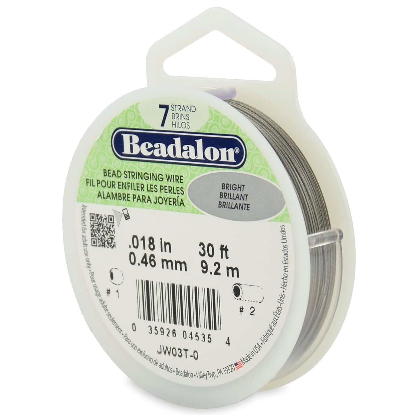 7 Strand Beadalon Stringing Wire, 30 ft / 9.2 m