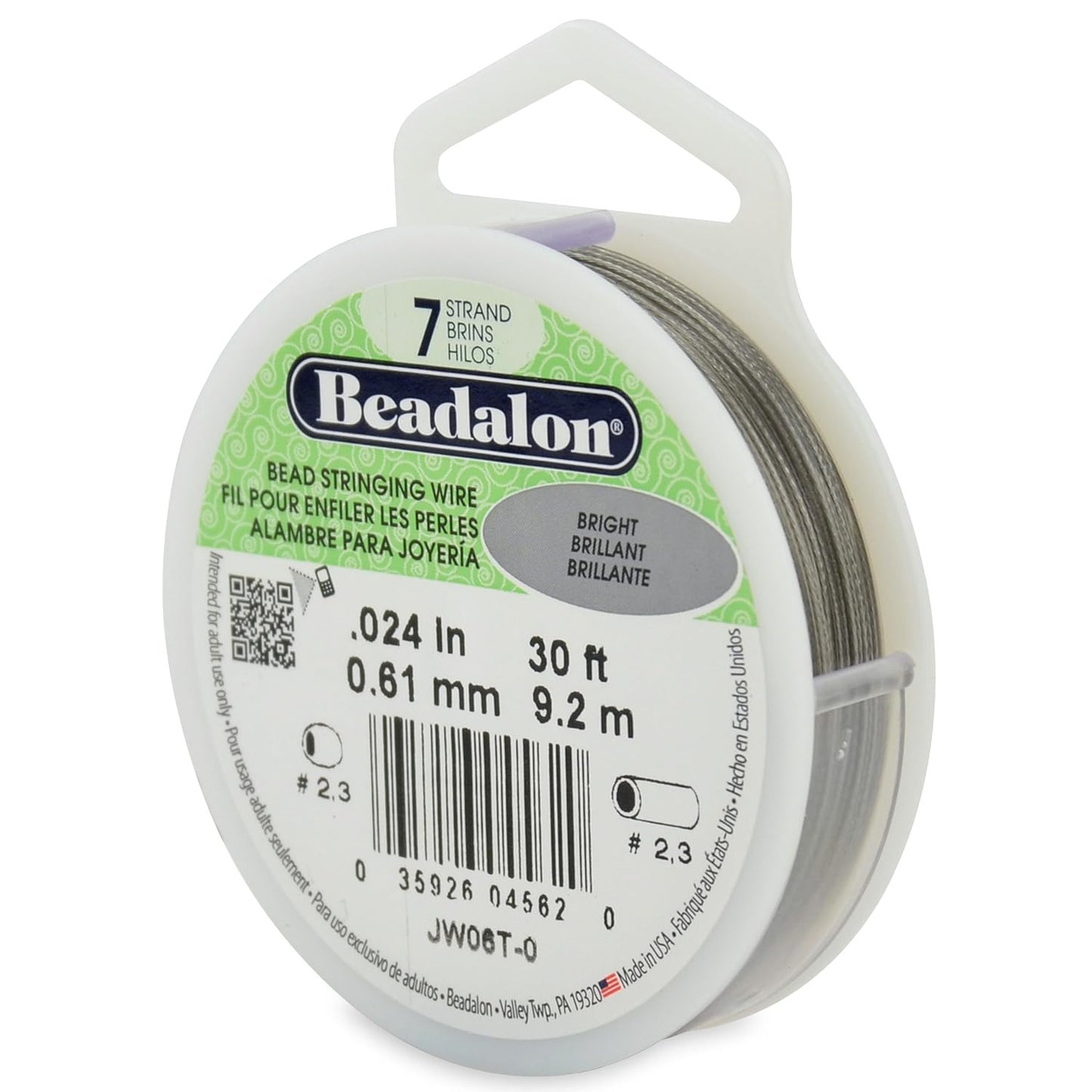 7 Strand Beadalon Stringing Wire, 30 ft / 9.2 m