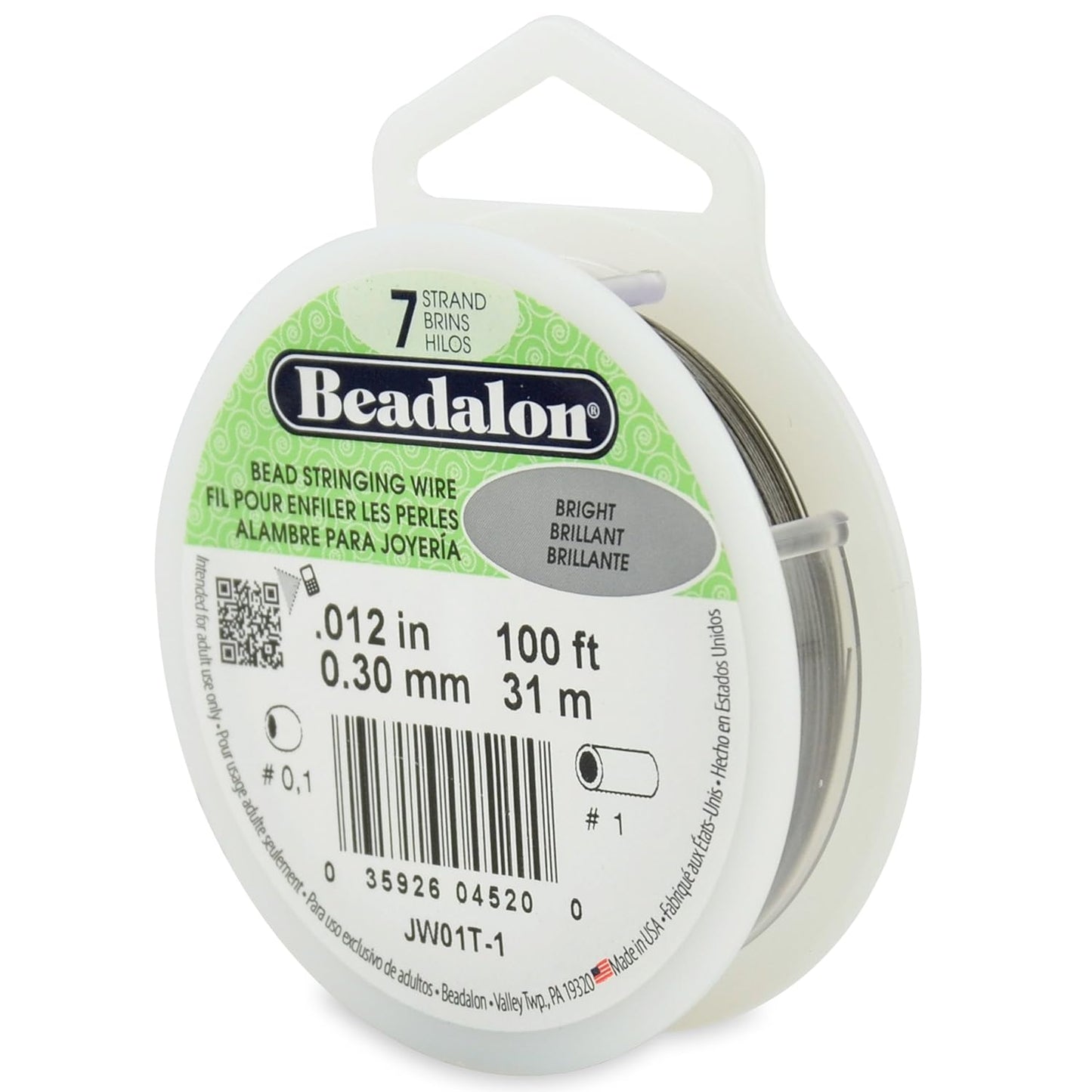 7 Strand Beadalon Stringing Wire, 100 ft / 31 m