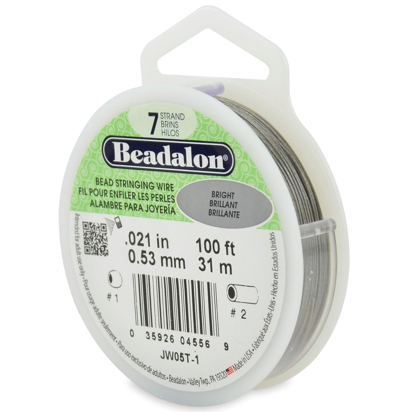 7 Strand Beadalon Stringing Wire, 100 ft / 31 m