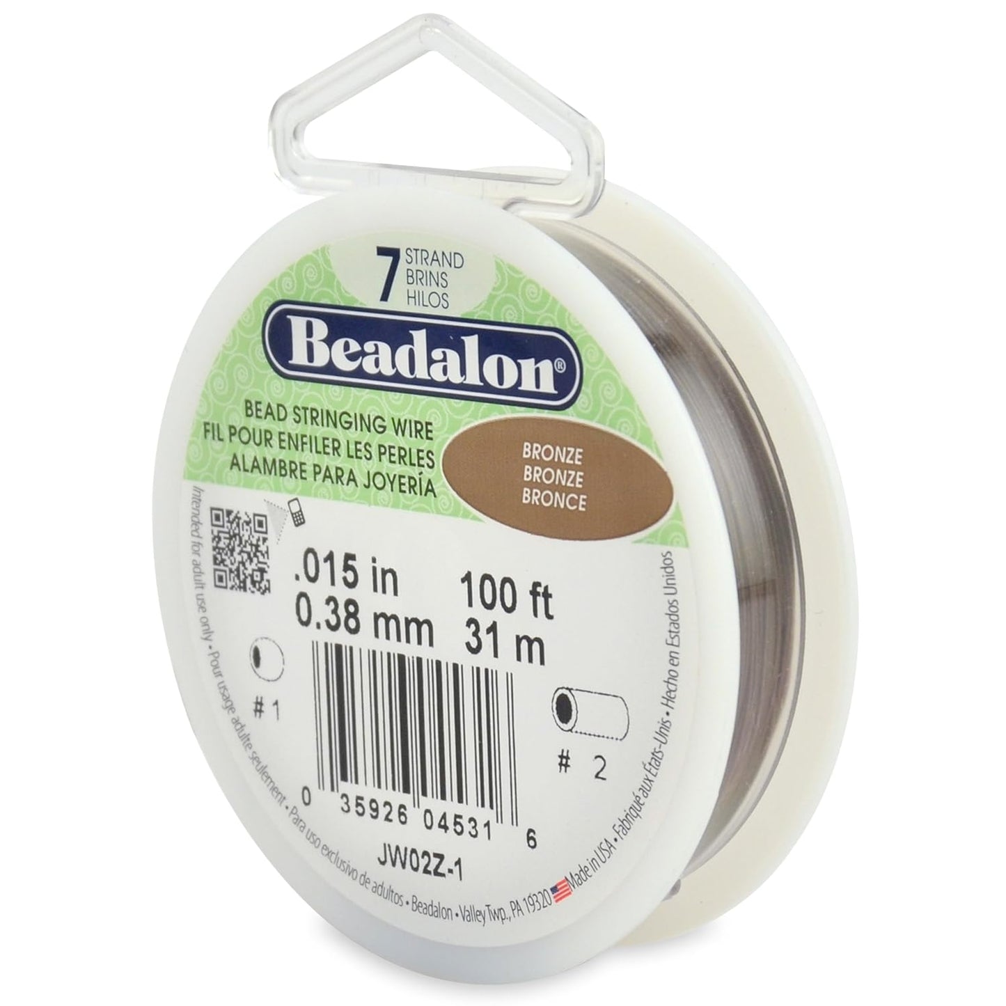 7 Strand Beadalon Stringing Wire, 100 ft / 31 m