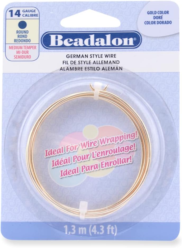 Beadalon German Style Wire for Jewelry Making, Round