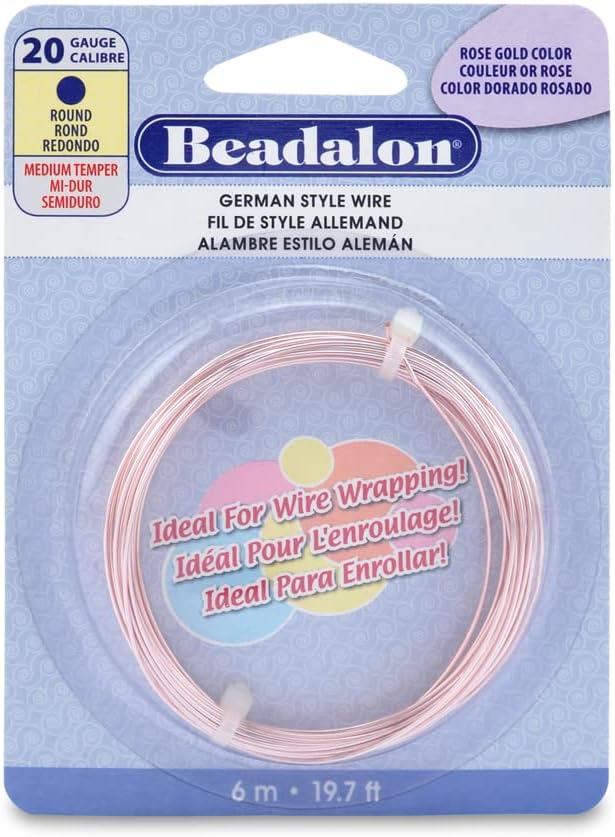 Beadalon German Style Wire for Jewelry Making, Round