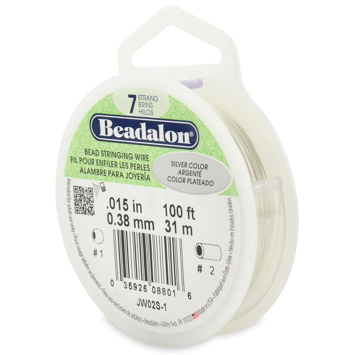 7 Strand Beadalon Stringing Wire, 100 ft / 31 m