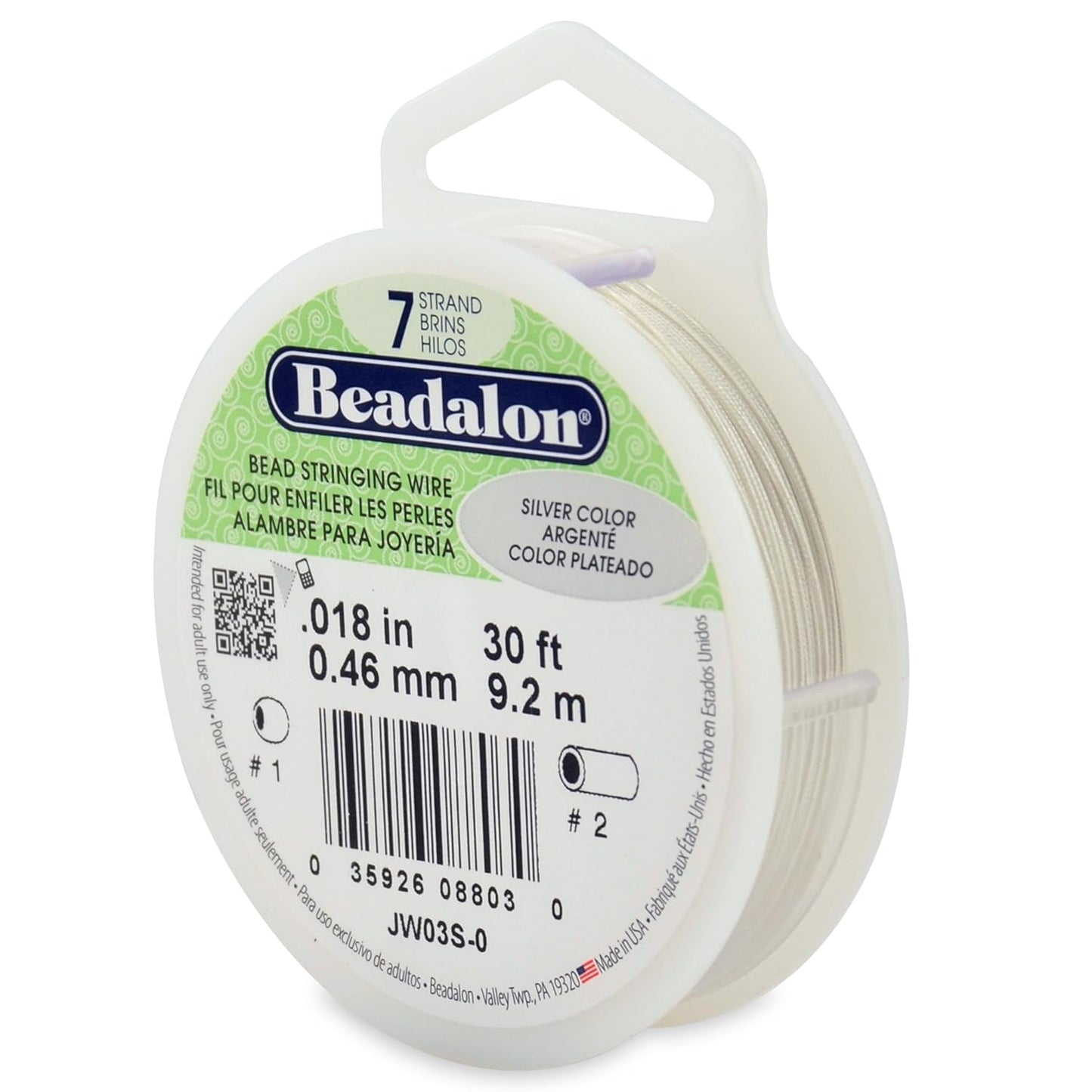 7 Strand Beadalon Stringing Wire, 30 ft / 9.2 m