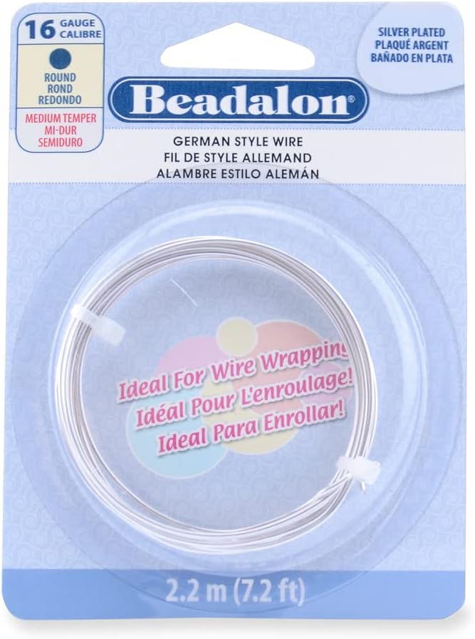 Beadalon German Style Wire for Jewelry Making, Round