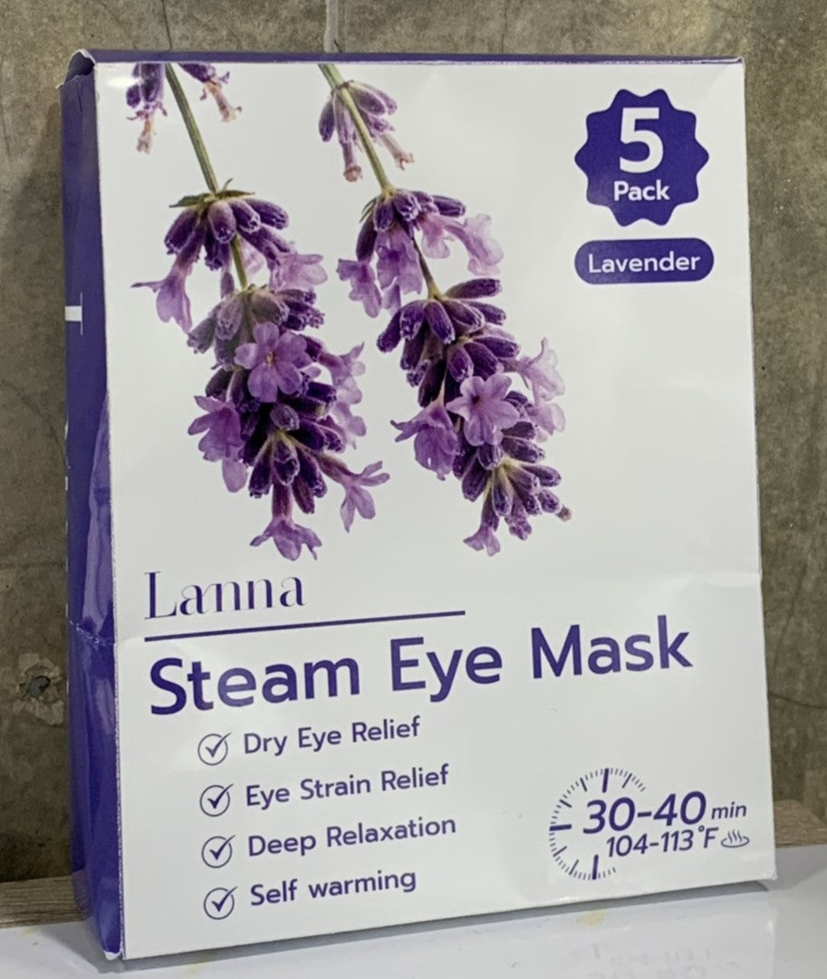 Steam Eye Mask Heated for Sleep & Spa Relaxation, Self Heating Warm Compress for Dry & Puffy Eyes, Unscented Disposable Travel Essential, Long Lasting 60–120 Minutes, 10 Pcs