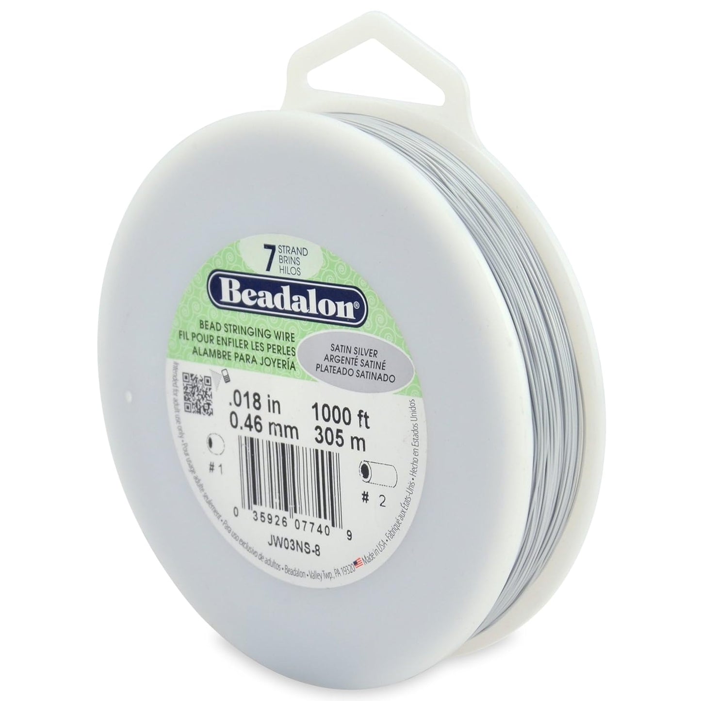 7 Strand Beadalon Stringing Wire, 1000 ft / 305 m