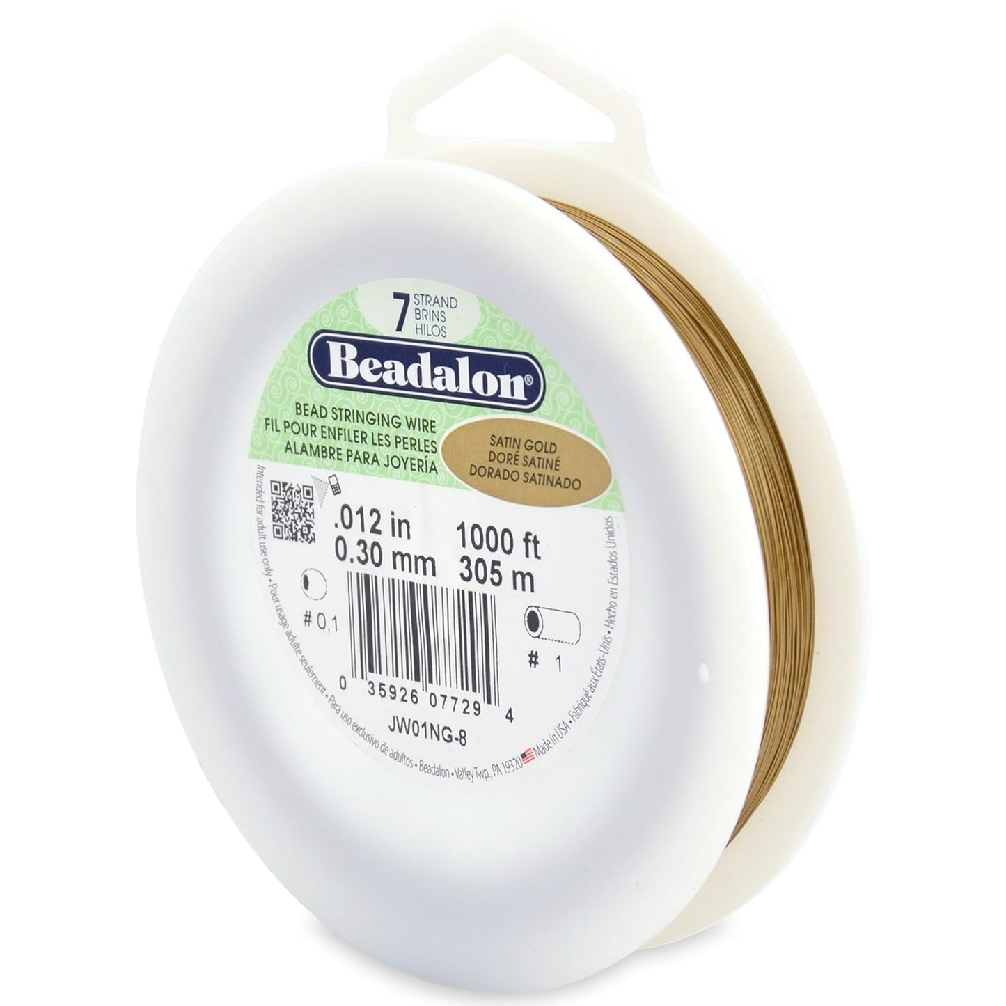 7 Strand Beadalon Stringing Wire, 1000 ft / 305 m