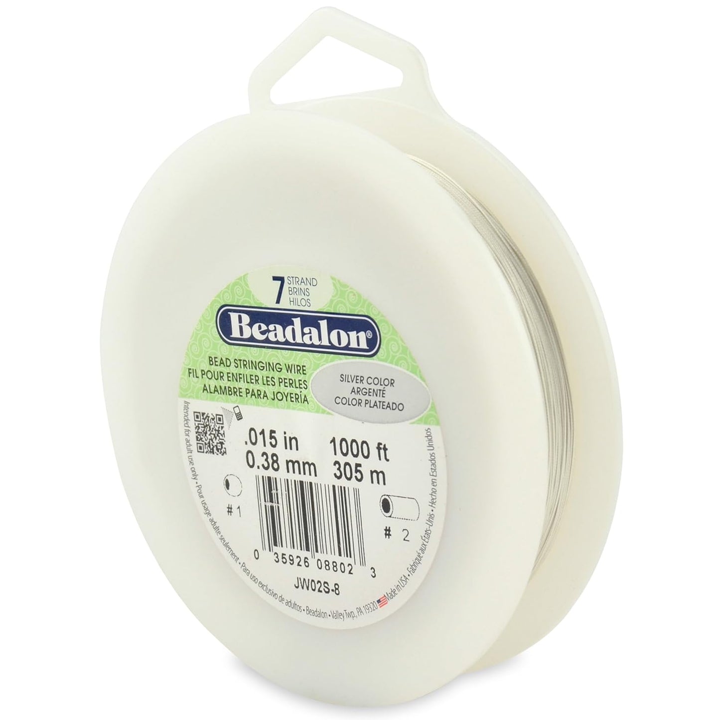 7 Strand Beadalon Stringing Wire, 1000 ft / 305 m