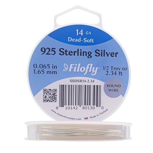 Filofly, 925 Sterling Silver, Dead Soft, Round Wire
