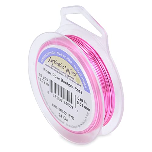 Artistic Wire, 18 Gauge / 1.0 mm Silver Plated Tarnish Resistant Colored Copper