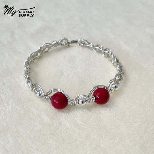 Braided Wire Wrapped Bracelet