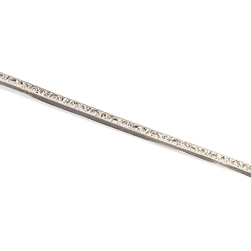 925 Sterling Silver Stepped Bezel Wire Swirl Fancy Pattern Jewelry Wrapping