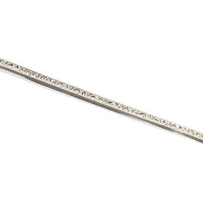 925 Sterling Silver Stepped Bezel Wire Swirl Fancy Pattern Jewelry Wrapping
