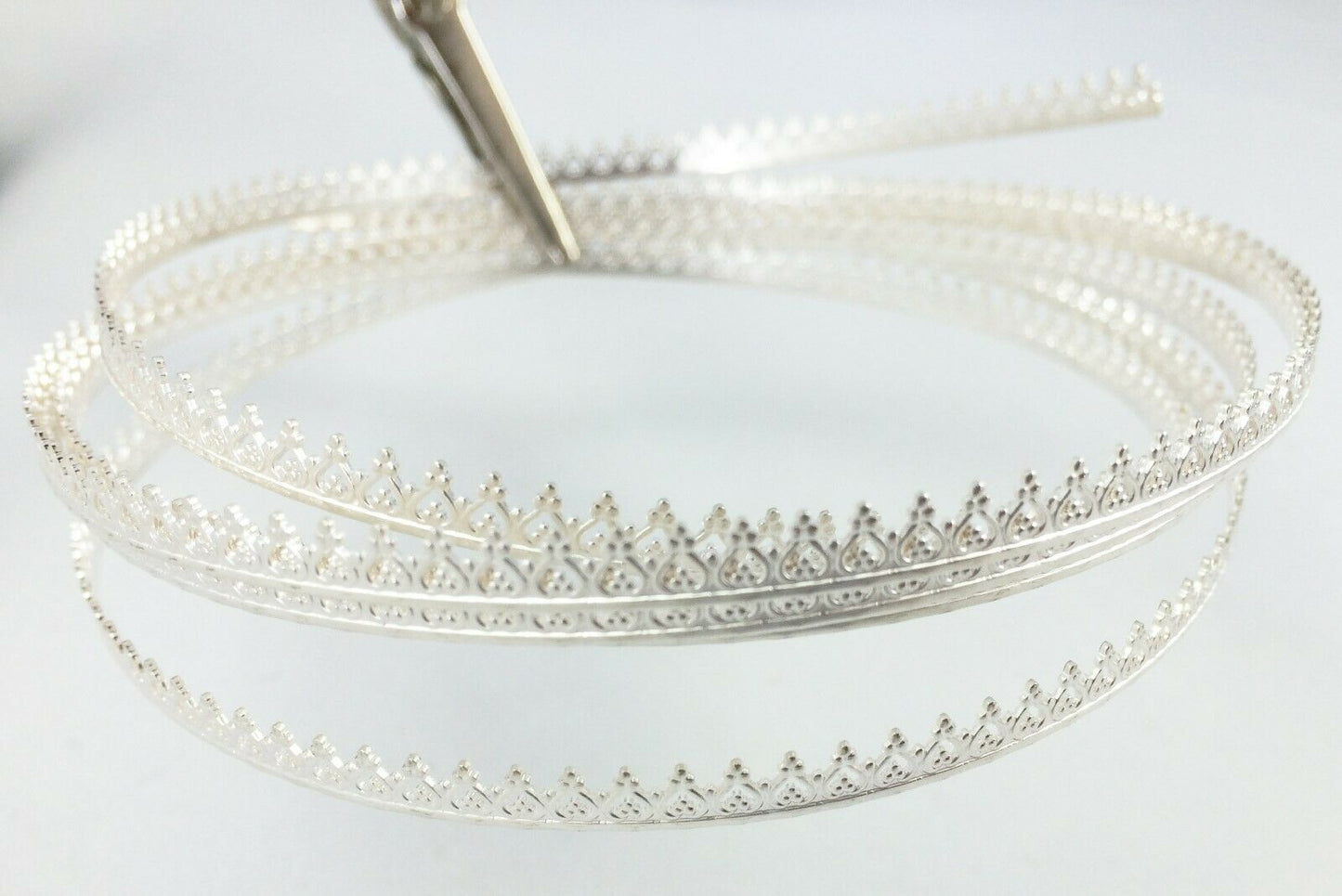 Inverted Heart 935 Argentium® Silver Gallery Wire, Hard 1 5 Feet Strip Bezel