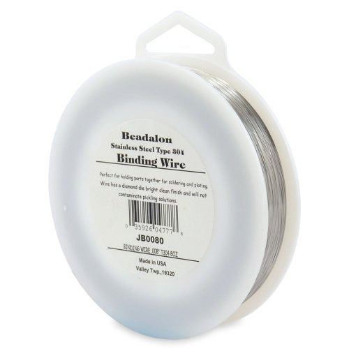 Beadalon Binding Wire .008-Inch T304 Stainless Steel, 0.8-Ounce