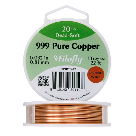 Filofly, Copper, Dead Soft, Round Wire