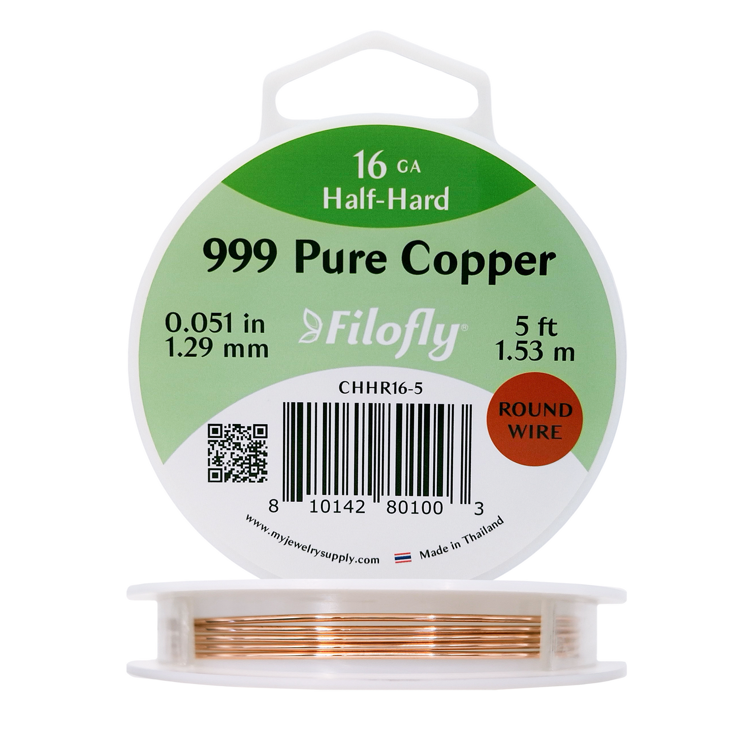 Filofly, Copper, Half Hard, Round Wire