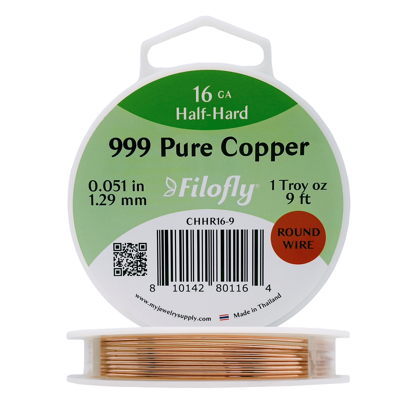 Filofly, Copper, Half Hard, Round Wire