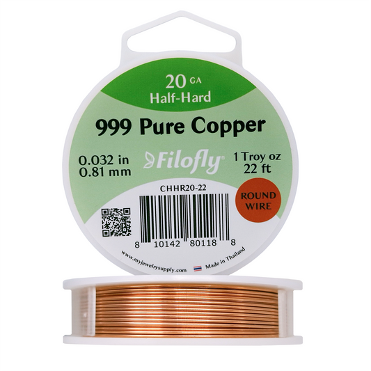 Filofly, Copper, Half Hard, Round Wire