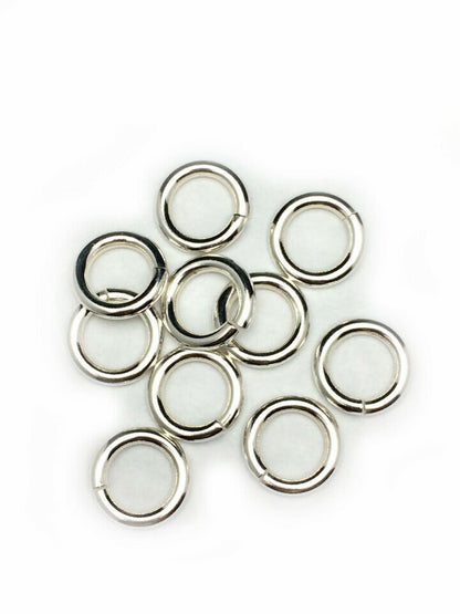 12 Gauge 925 Sterling Silver Open Jump Ring Round Inside dimension 6.0 - 13.0 mm