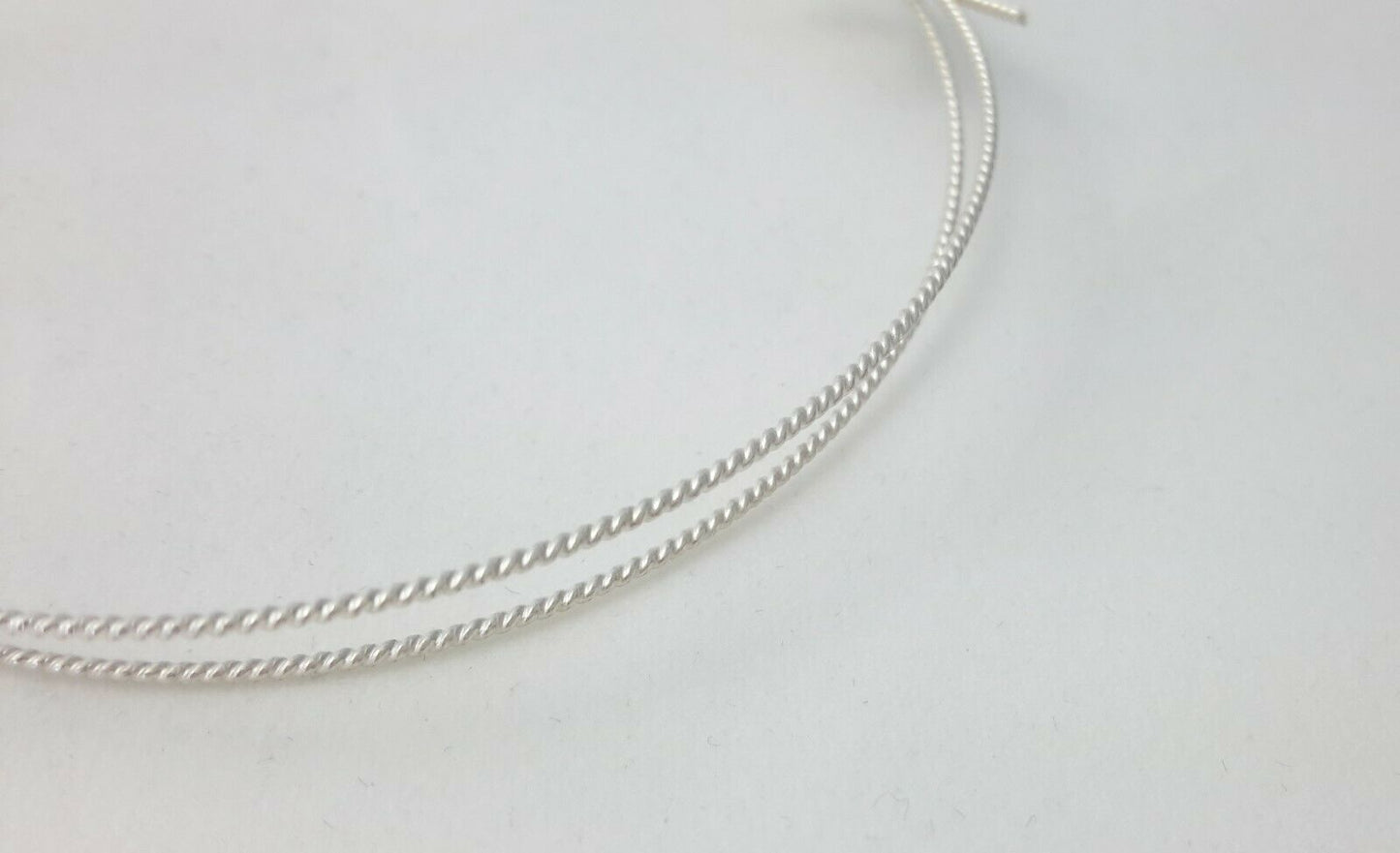 925 Sterling Silver Round wire Twist Pattern 6 8 10 12 13 14 16 18 20 21 Gauge