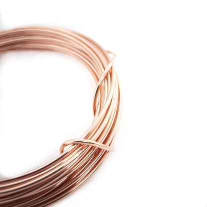 14/20 Rose Gold Filled Wire Half Hard (Round) 14K Pink Gold Filled Wire Made in USA