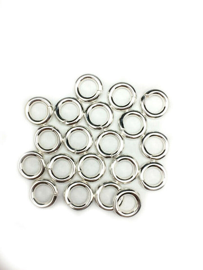 14 Gauge 925 Sterling Silver Open Jump Ring Round Inside dimension 3.5 - 13.0 mm