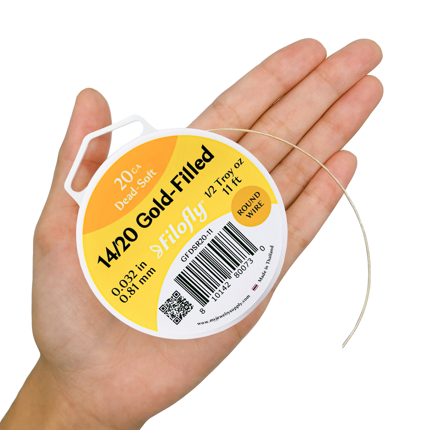 Filofly, 14/20 Gold-Filled, Dead Soft, Round Wire