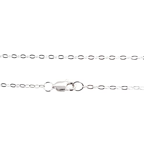 925 Sterling Silver 1.5mm Flat Oval Cable Chain