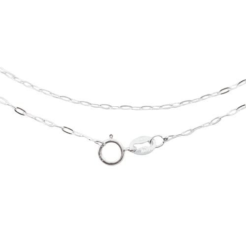 925 Sterling Silver 1.4mm Flat Oval Cable Chain