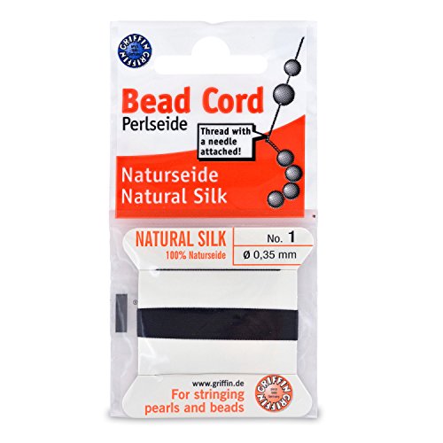 Black Silk Thread (Size 1, 0.35mm)