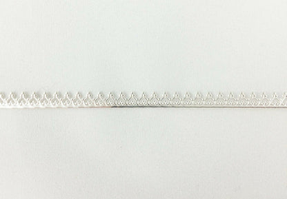 Inverted Heart 935 Argentium® Silver Gallery Wire, Hard 1 5 Feet Strip Bezel