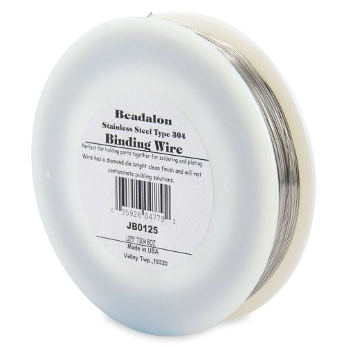 Beadalon Binding Wire .0125-Inch T304 Stainless Steel, 0.8-Ounce