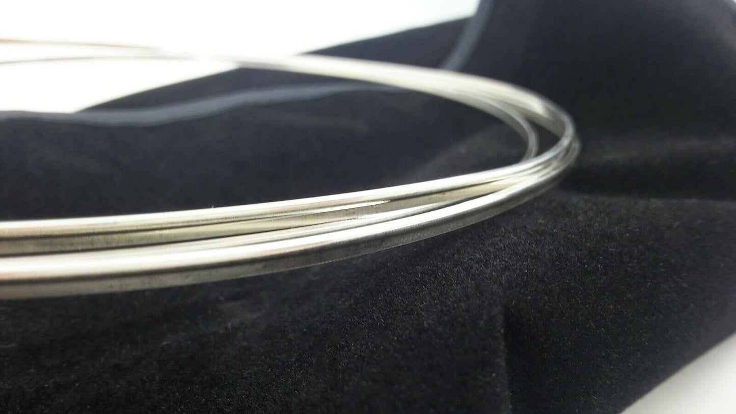 925 Sterling Silver Stepped Bezel Wire Line Fancy Pattern Jewelry Wrapping