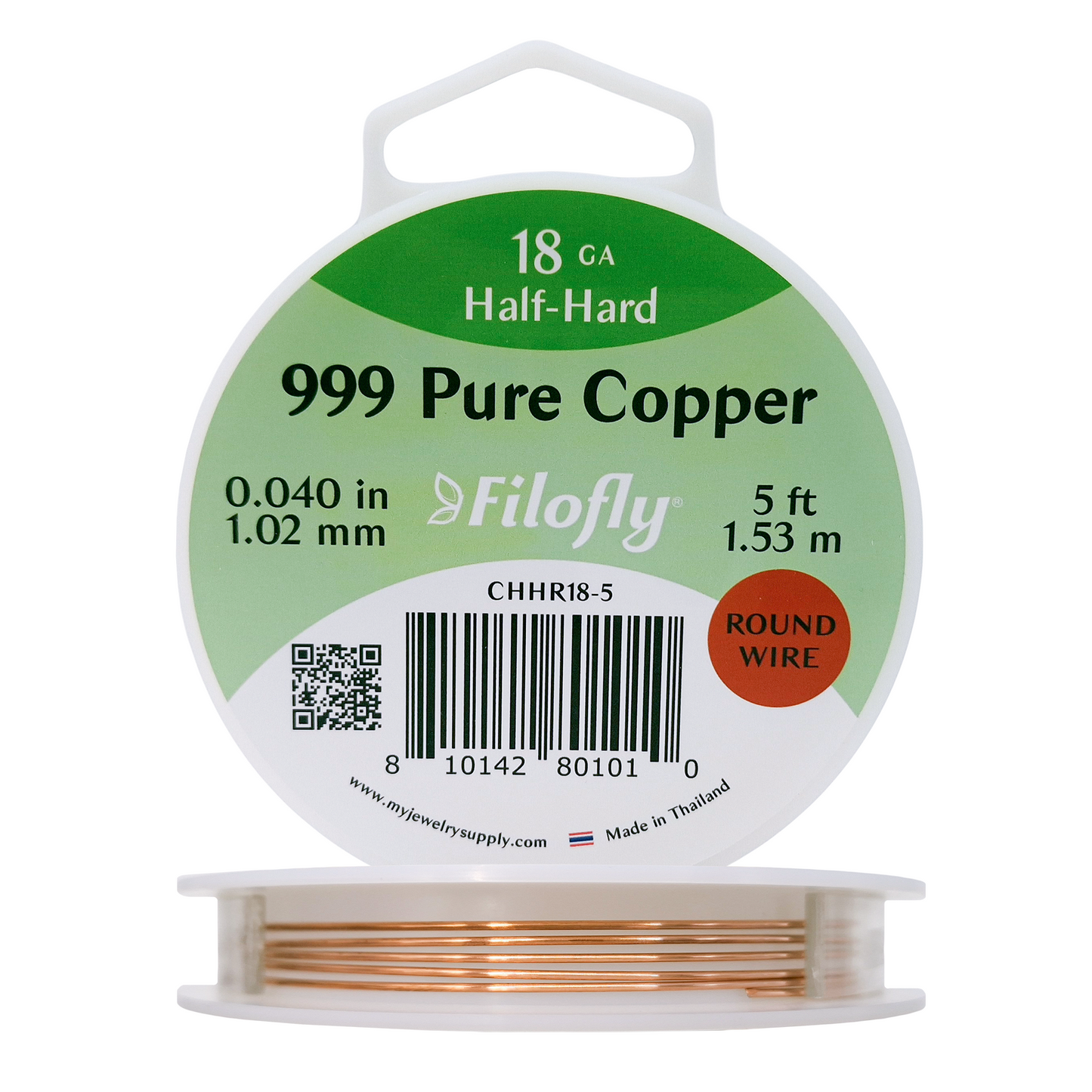 Filofly, Copper, Half Hard, Round Wire