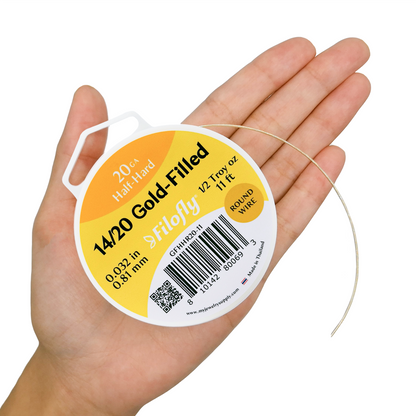 Filofly, 14/20 Gold-Filled, Half Hard, Round Wire