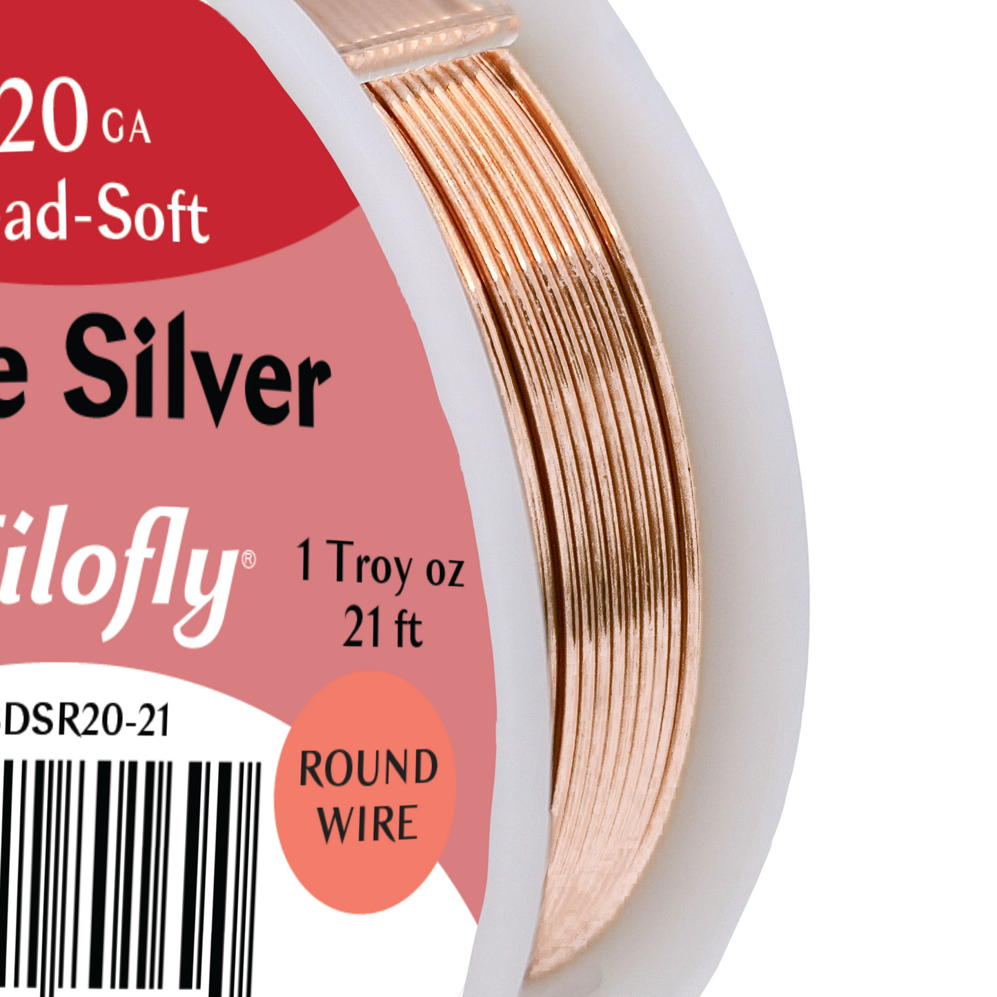 Filofly, Rose Silver, Dead Soft, Round Wire