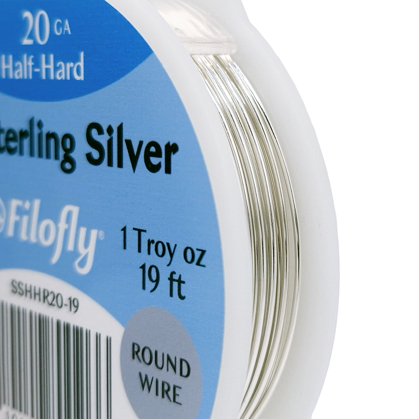 Filofly, 925 Sterling Silver, Half Hard, Round Wire